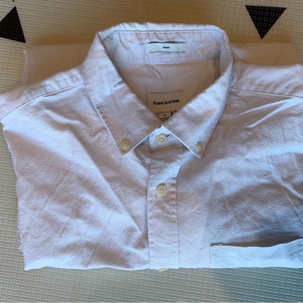 Men’s Frank & Oak The Jasper Oxford Shirt in white